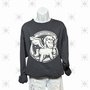 UCF Student Union Pegasus Graphic Sweatshirt Large Unisex College Crewneck